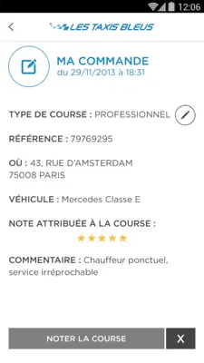 Taxis Bleus android App screenshot 0