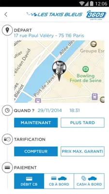 Taxis Bleus android App screenshot 4