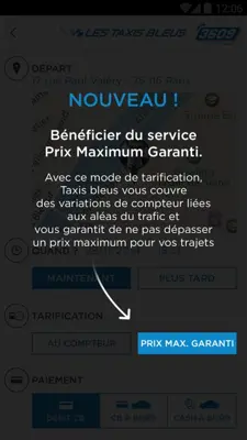 Taxis Bleus android App screenshot 5